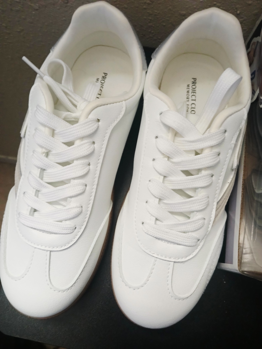 Project Cloud Women’s White Lace-Up Sneakers (6.5 Wide)